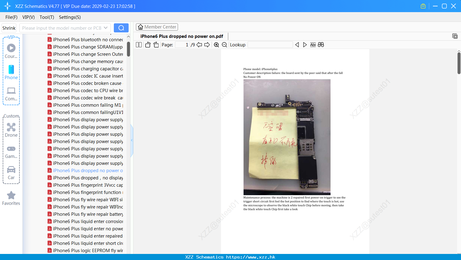 IPhone6 Plus Dropped No Power On
